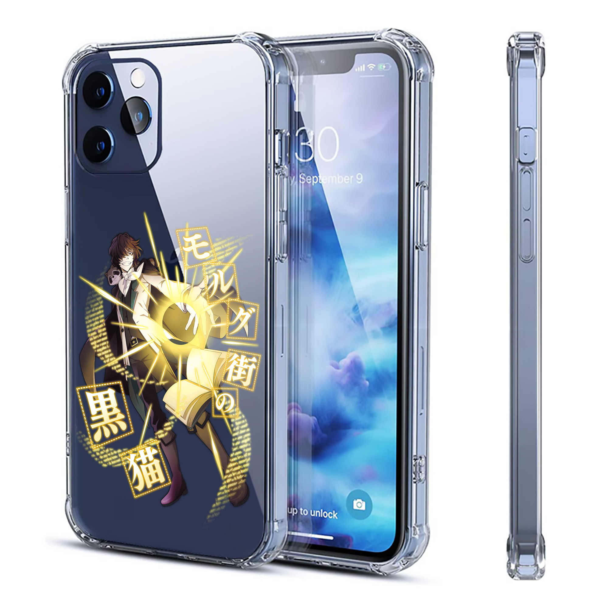 （画像用） 文豪ストレイドッグス Bungo Stray Dogs 【iPhone 12シリーズ対応】透明スマホケース（クリアソフトケース）